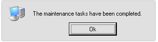 Maintenance Tasks Completed