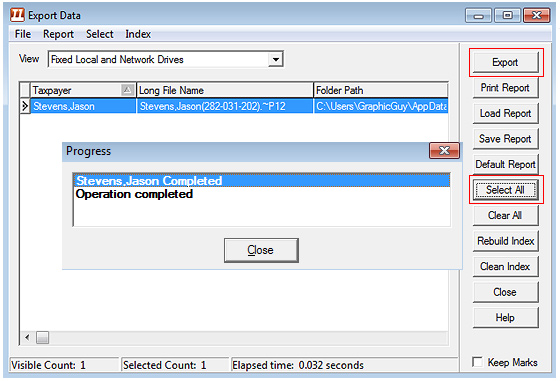 Export CANTAX T1 Screenshot (Step 5)