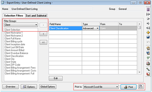 Export Sage Timeslips Screenshot (Step 3)